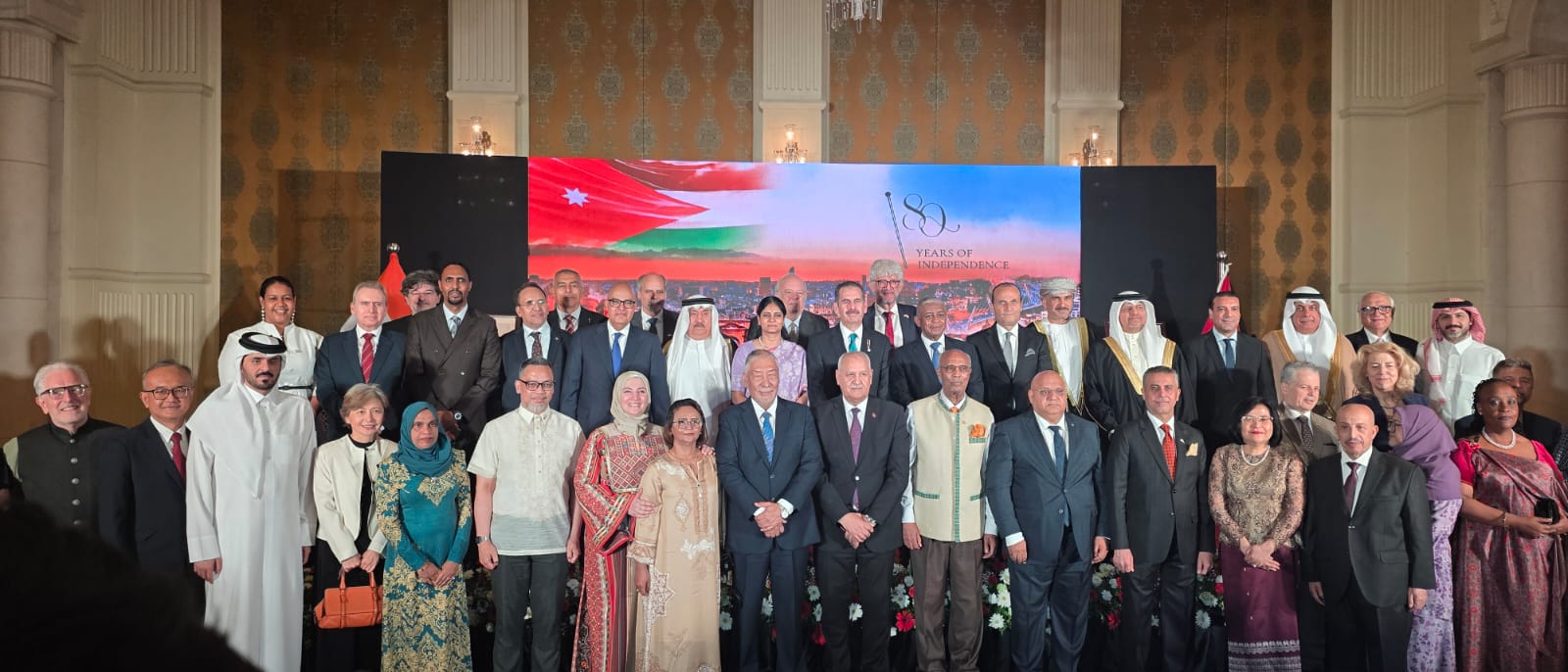 Glimpses of the 80th Independence Day Celebration of the Hashemite Kingdom of Jordan hosted by the Embassy of the Hashemite Kingdom of Jordan in New Delhi, India. photo