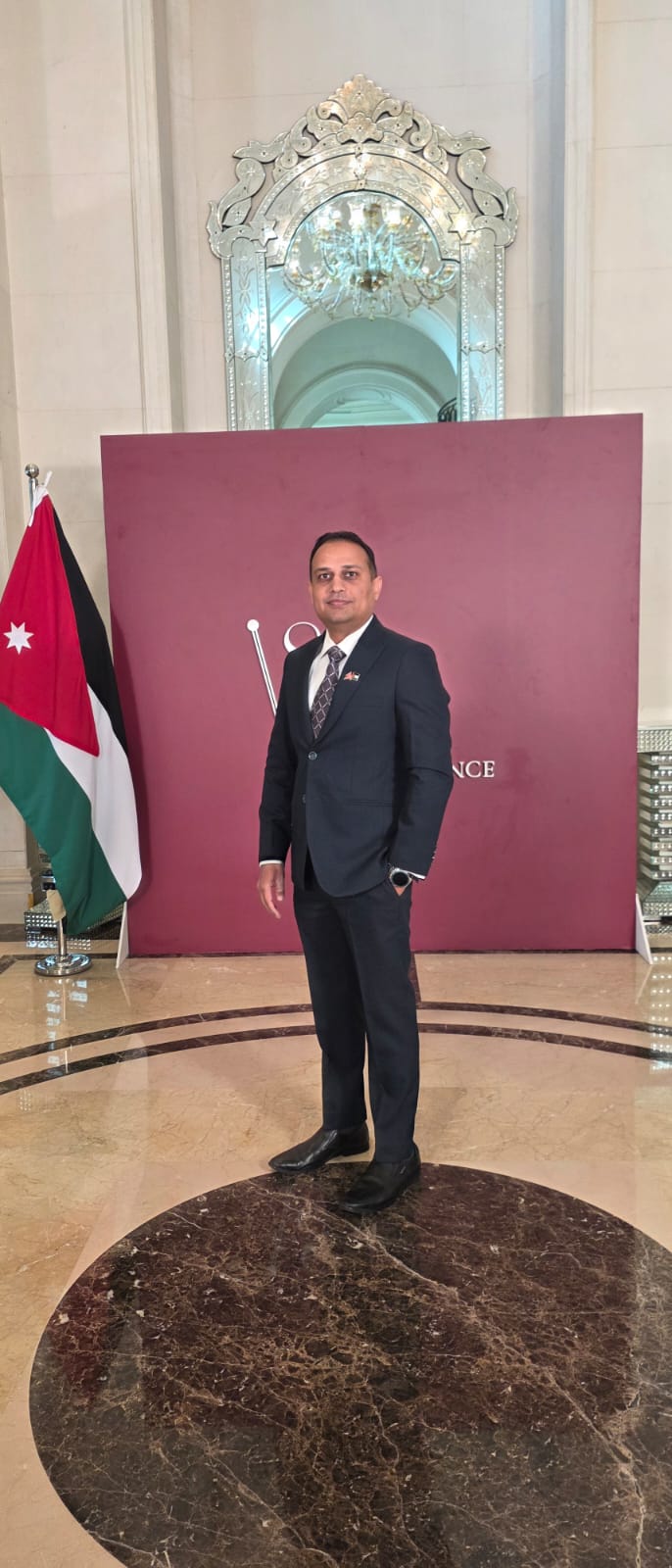 Glimpses of the 80th Independence Day Celebration of the Hashemite Kingdom of Jordan hosted by the Embassy of the Hashemite Kingdom of Jordan in New Delhi, India. photo